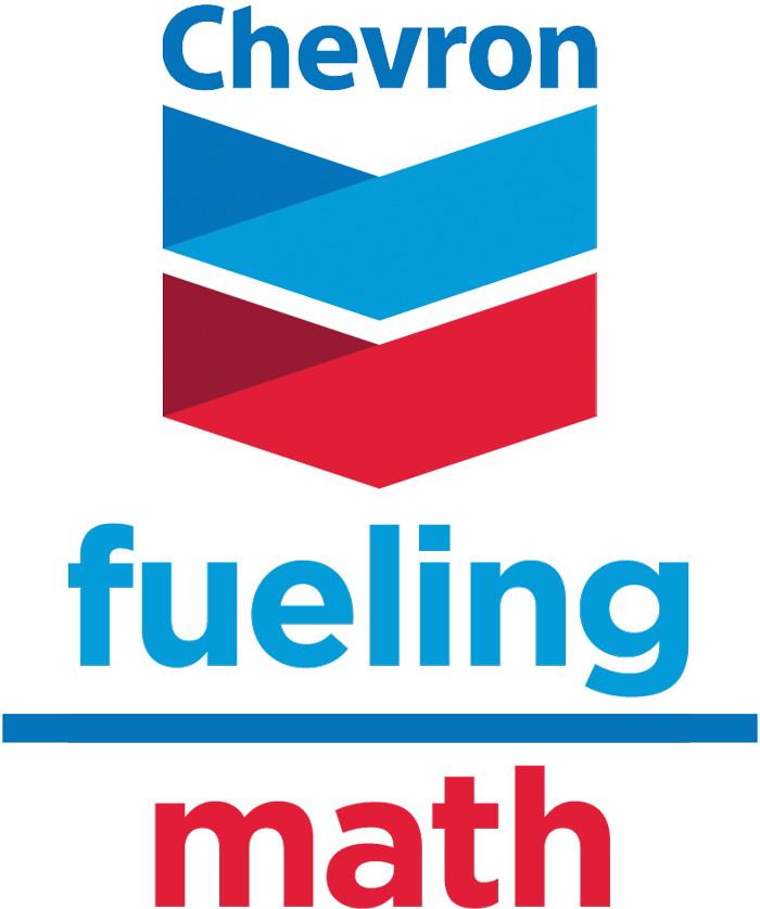 Chevron: fueling math logo